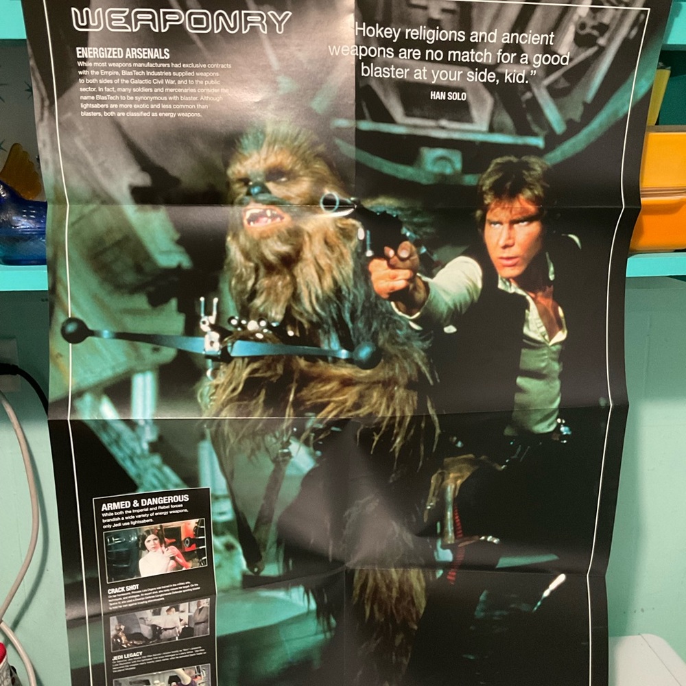 Star Wars double sided poster ..chewbacca
